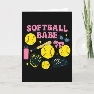 Softll Be Coquette Design With Bow, T, And Glove  Card