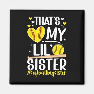 Softll Big Sister Proud Big Sister Of A Softll Pla Magnet