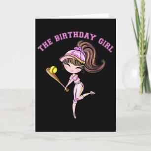 Softll Birthday Girl Party 6 7 8 9 10 11 12 13 14 Card