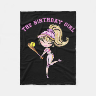 Softll Birthday Girl Party 6 7 8 9 10 11 12 13 14 Fleece Blanket