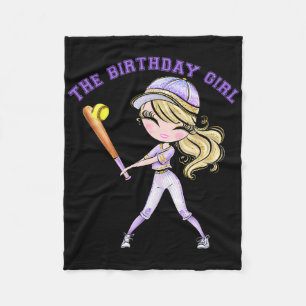 Softll Birthday Girl Softll Party 6 7 8 9 10 11 12 Fleece Blanket