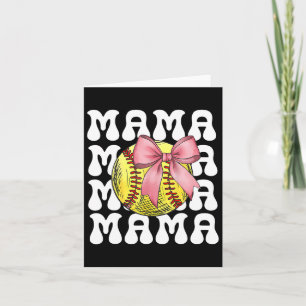 Softll Bow Softll Mum Mothers Day Women Softll Mam Card