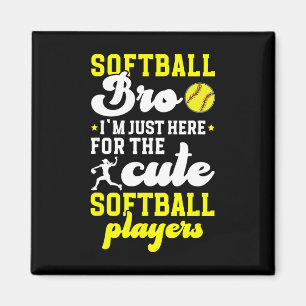 Softll Bro Funny Softll Brother Of A Softll Player Magnet