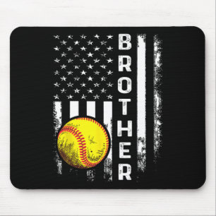 Softll Brother American Flag Vintage Christmas Xma Mouse Mat
