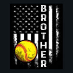 Softll Brother American Flag Vintage Christmas Xma Poster<br><div class="desc">Softll Brother American Flag Vintage Christmas Xmas For Women Kids Men</div>