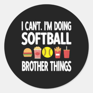 Softll Brother Things Proud Softll Player Bro Classic Round Sticker