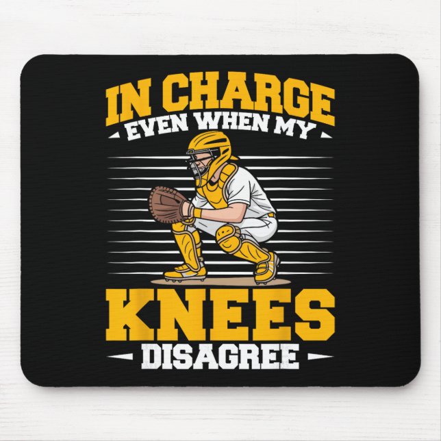 Softll Catcher In Charge Even When Knees Softll Mo Mouse Mat (Front)
