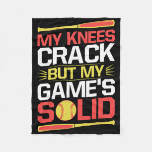 Softll Catcher My Knees Crack Softll Mom Fleece Blanket