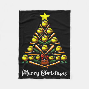 Softll Christmas Tree Lights Funny Softll Player X Fleece Blanket