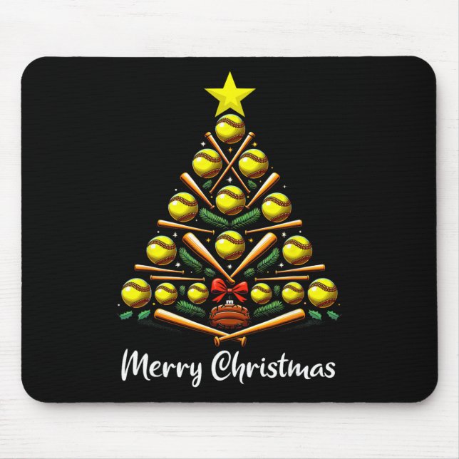 Softll Christmas Tree Lights Funny Softll Player X Mouse Mat (Front)