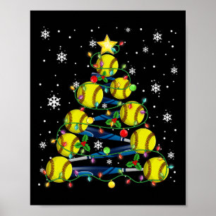 Softll Christmas Tree Merry Christmas Pajamas Men  Poster