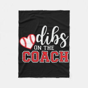 Softll Coach Dad Mom Dibs On The Coach Sell Istant Fleece Blanket