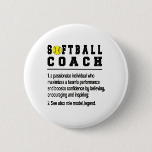 Softll Coach Definition Softll Coaching 6 Cm Round Badge