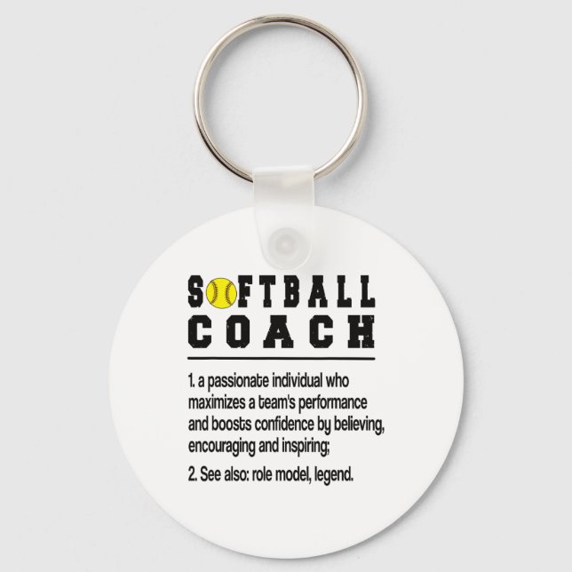 Softll Coach Definition Softll Coaching  Key Ring (Front)