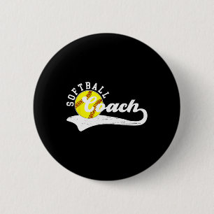 Softll Coach Softll Coaching Best Softll Coach _1 6 Cm Round Badge