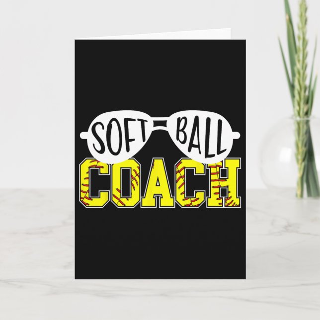 Softll Coach Softll Coaching Funny Softll Coach  Card (Front)