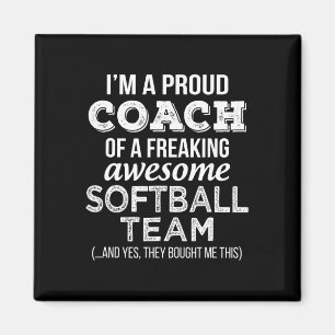 Softll Coach T Shirt Funny Thank You Appreciation  Magnet