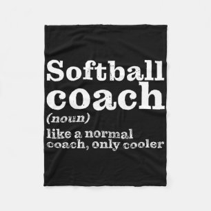 Softll Coaches Are Cooler - Funny Appreciation Fleece Blanket