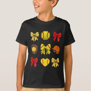 Softll Coquette Bow Softll Mama Softll Mom Mothers T-Shirt