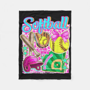 Softll Coquette Bow Softll Mom Mother's Day Fleece Blanket