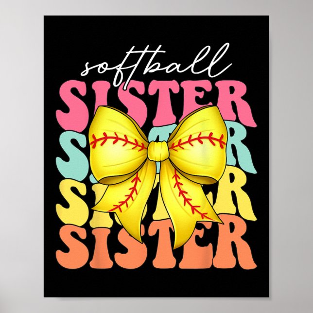 Softll Coquette Bow Softll Mothers Day Softll Sist Poster (Front)