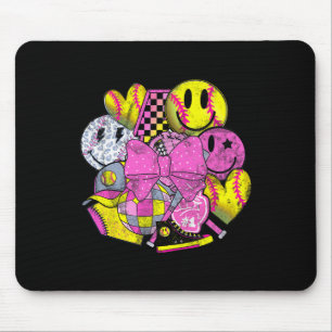 Softll Coquette Bows Game Day Softll Lover _2  Mouse Mat