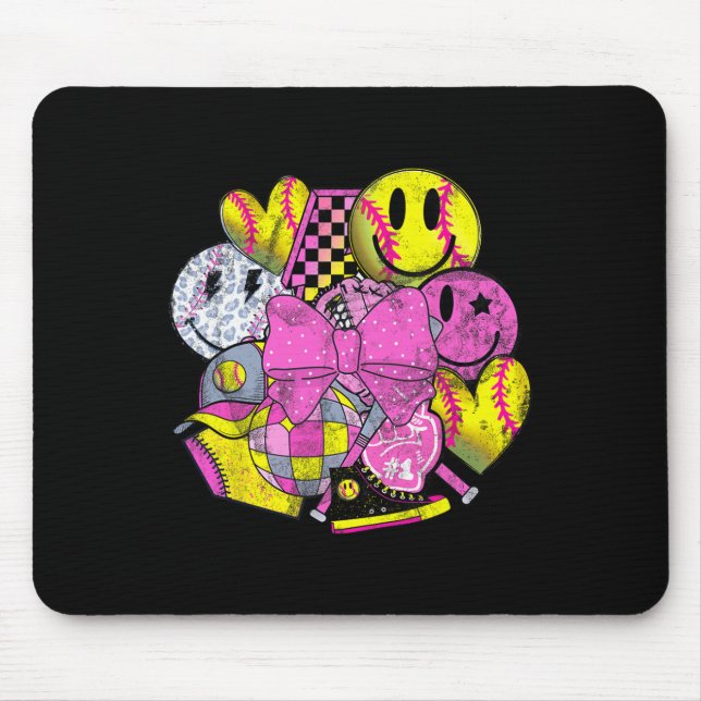 Softll Coquette Bows Game Day Softll Lover _2  Mouse Mat (Front)