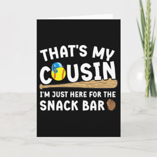 Softll Cousin Funny Cousin Of A Softll Player Cous Card