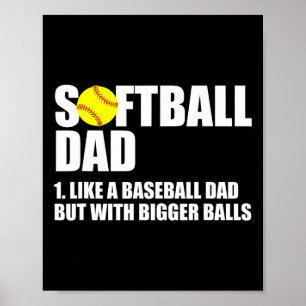 Softll Dad Definition Funny Poster