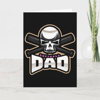 Softll Dad Fastpitch Father's Day Softll Dad Gifts Card