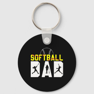 Softll Dad Father&#; s Day American Softll Player Key Ring