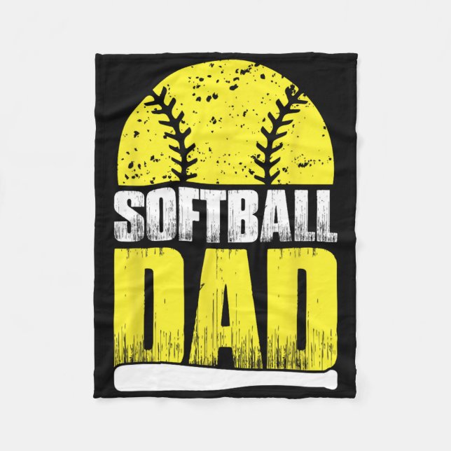 Softll Dad I Softll  Fleece Blanket (Front)