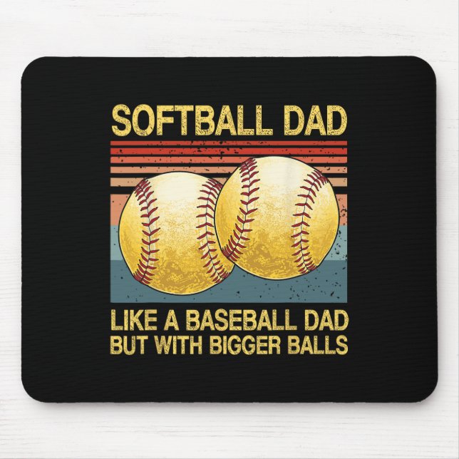 Softll Dad Like Sell Dad Funny Dad Fathers Day Men Mouse Mat (Front)