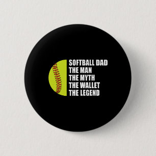 Softll Dad Man Myths Wallet Softll Fathers Day 6 Cm Round Badge