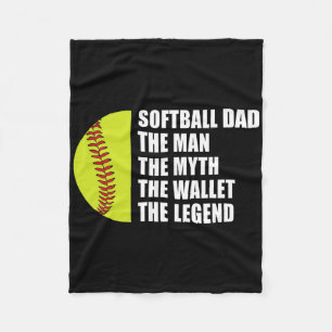 Softll Dad Man Myths Wallet Softll Fathers Day Fleece Blanket