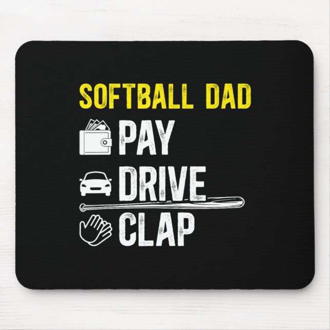 Softll Dad Pay Drive Softll Player Dad Softll Fath Mouse Mat (Front)