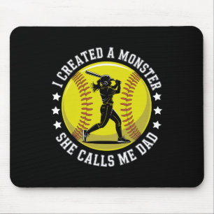 Softll Dad Proud Player Vintage Sports Quote Theme Mouse Mat