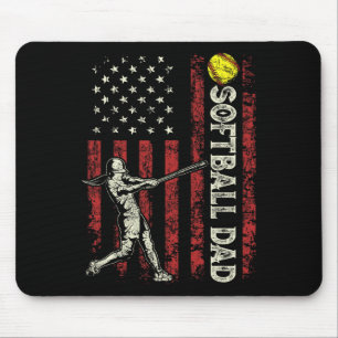 Softll Dad Us Flag Gifts For Dad Men Patriotic Fat Mouse Mat