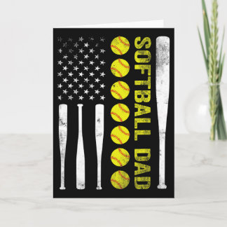 Softll Dad Usa American Flag Father's Day Men _1  Card
