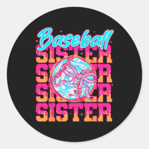 Softll Drip Sister Ice Cream Drip Softll Girls Gam Classic Round Sticker