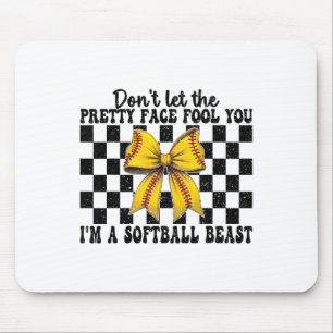 Softll Girl Mum Don't Let The Pretty Face Fool You Mouse Mat