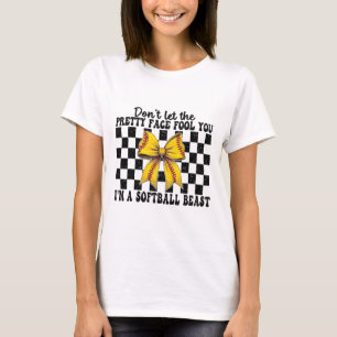 Softll Girl Mum Don't Let The Pretty Face Fool You T-Shirt