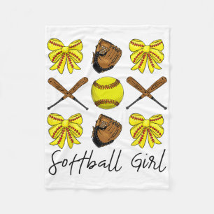 Softll Girl Shirt Game Day Softll Life For Women G Fleece Blanket