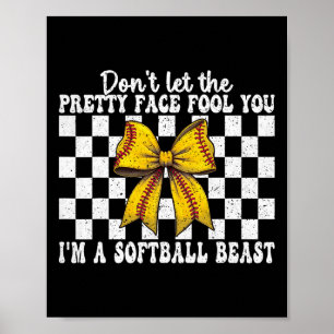 Softll Girl Softll Mom Mother's Day Coquette Bow  Poster