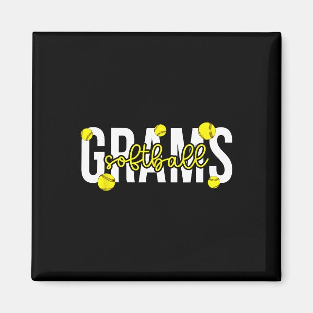 Softll Grams Grandma Grams Of A Softll Player  Magnet (Front)