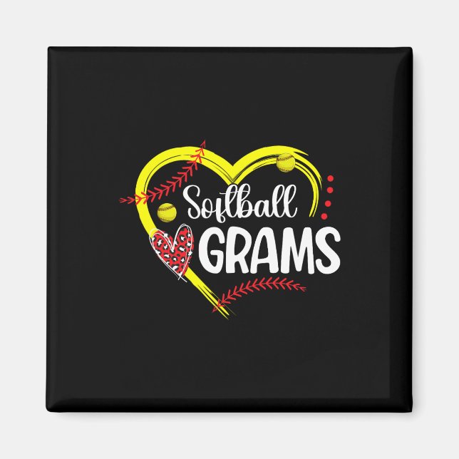 Softll Grams Heart Grams Of A Softll Player Grams  Magnet (Front)