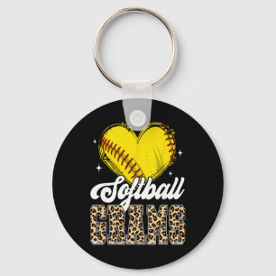 Softll Grams Heart Leopard Softll Player Lover Key Ring