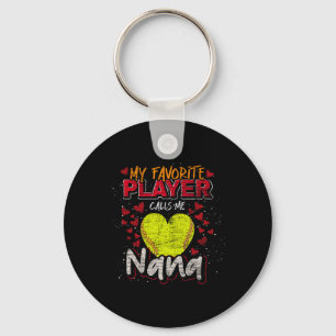 Softll Grandma My Favorite Player Calls Me Nana So Key Ring
