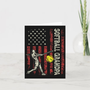 Softll Grandpa Us Flag Gifts Dad Men Patriotic Fat Card