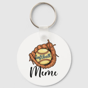 Softll Meme Funny Softll Player Sports Key Ring